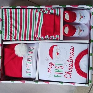 My First Christmas holiday clothing gift set.